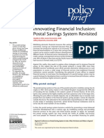 Innovating Financial Inclusion: Postal Savings System Revisited