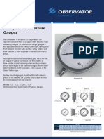 Safety Pattern Pressure Gauges PG