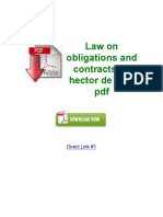 Law On Obligations and Contracts by Hector de Leon PDF