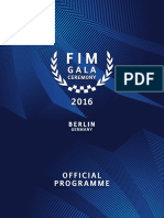 FIM Gala Ceremony Official Programme