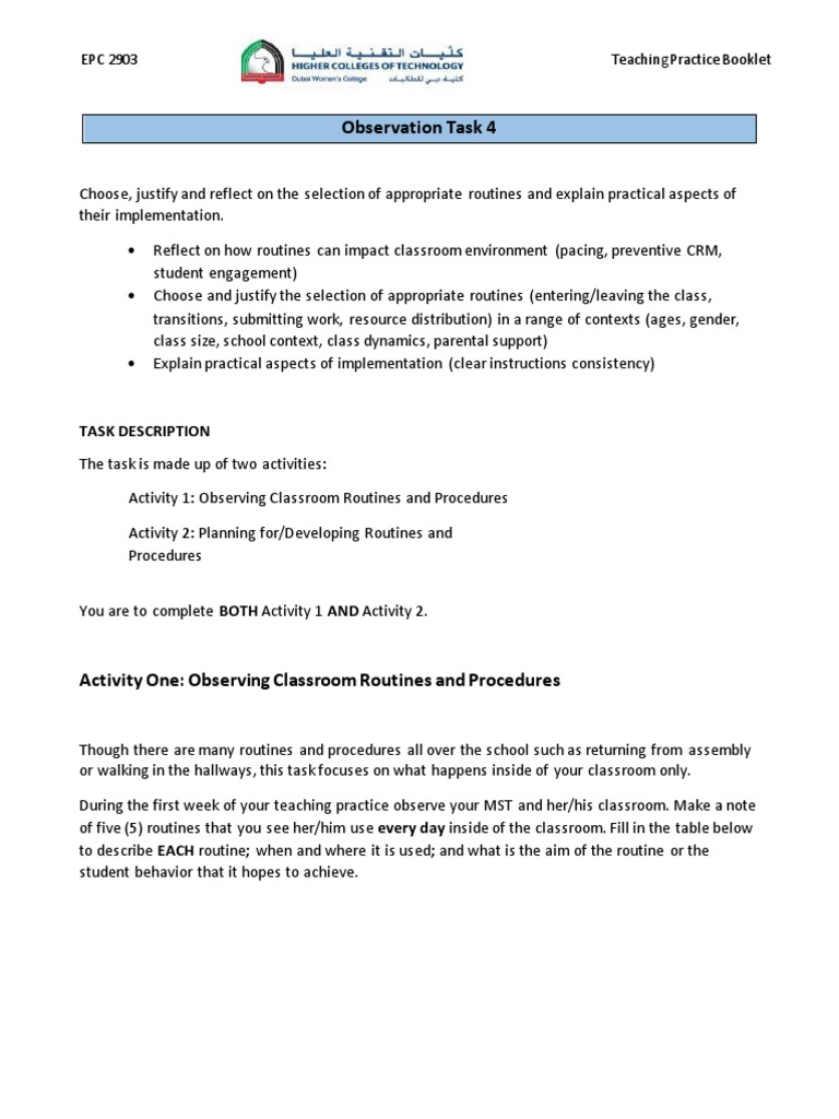 Tsak 4 | PDF | Classroom | Action (Philosophy)