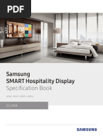 (Specification Book) SMART Hospitality Display - Asia