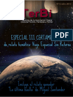 TerBi Revista Nº 6 - Viaje Espacial Sin Retorno Julio 2013
