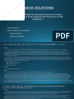 10 Cases on Valid Termination Due to Fraud, Dishonesty & Acts Against Employer_s Property.