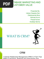 CRM, Database Marketing and Customer Value