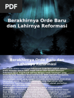 Berakhirnya Orde Baru Dan Lahirnya Reformasi