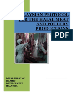 Malaysian Protocol For The Halal Meat & Poultry Productions