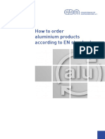 Order aluminium products according to EN standards