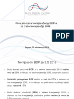 Prezentacija BDP 3. Tromjesečje 2016.
