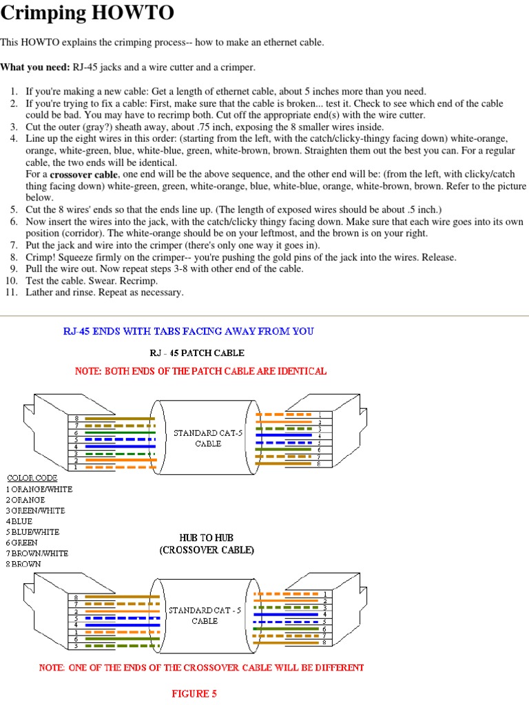 Ethernet Cable Crimping Guide | PDF