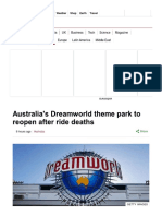 Australia's Dreamworld Theme Park to Reopen After Ride Deaths - BBC News