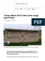 'Trump Effect' Led to Hate Crime Surge, Report Finds - BBC News