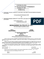 Berkshire Hathaway Inc.: United States Securities and Exchange Commission FORM 10-Q