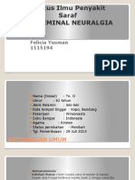 Status Ilmu Penyakit Saraf Trigeminal Neuralgia Felicia Yusman - 1115194