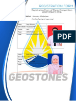 Form Registration Geostones 2016 Paper Contest, FTG Unpad 1