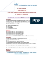 70-464 Exam Dumps With PDF and VCE Download (31-60) PDF