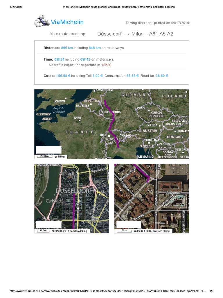 Michelin road promo planner