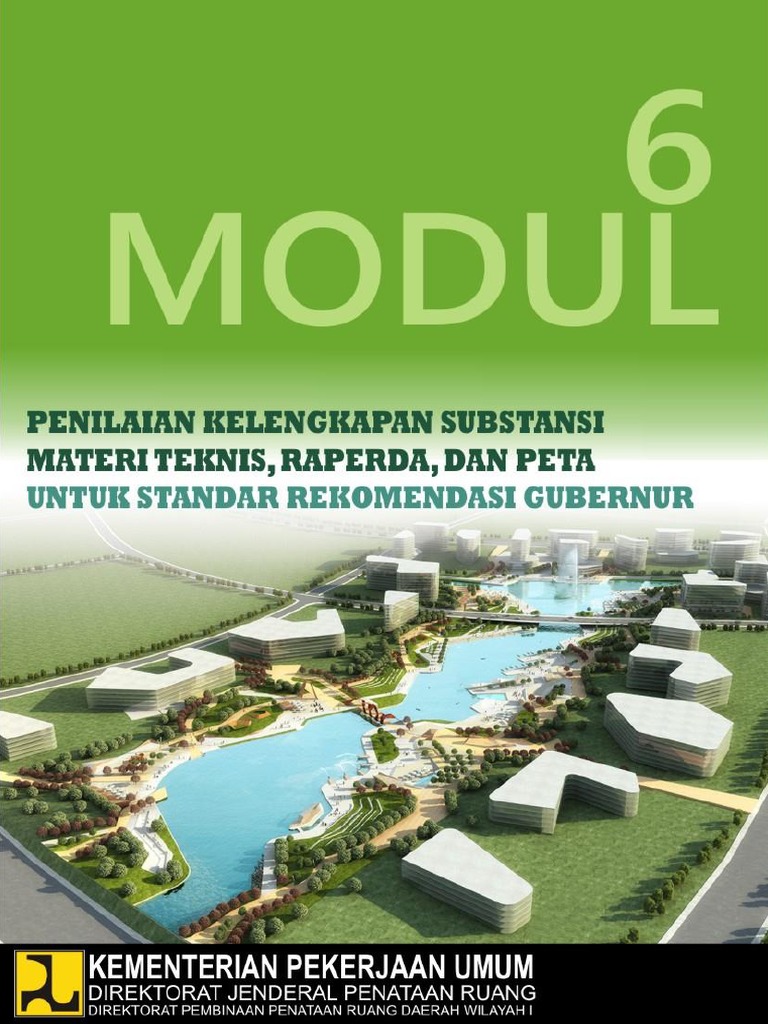 Modul Kelengkapan Substansi RDTR PDF | PDF