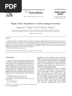 Supply Chain Integration in Vendor-Managed Inventory: Yuliang Yao, Philip T. Evers, Martin E. Dresner