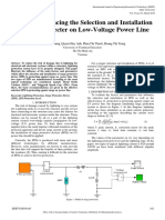 Factors Influencing The Selection and Installation of Surge Protecter On Low-Voltage Power Line