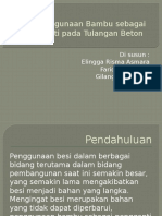 Download Penggunaan Bambu Sebagai Pengganti Pada Tulangan Beton 2 by Filomina Dwi Cayarini SN332776214 doc pdf