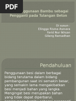 Download Penggunaan Bambu Sebagai Pengganti Pada Tulangan Beton 2 by Filomina Dwi Cayarini SN332776214 doc pdf