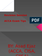 Revision Session ACCA Exam Tips