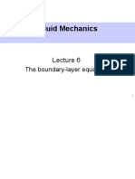 Fluid Mechanics Lecture 6 Boundary Layer Equations