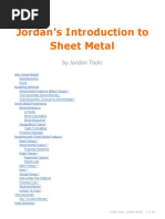 Jordans Introduction To Sheet Metal