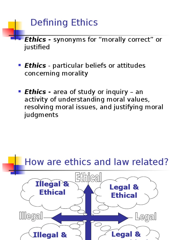 Defining Ethics Ethics Synonyms For "Morally Correct" or PDF Volkswagen Exhaust Gas