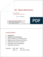 EN1802 - Basic Electronics: Course Outline