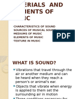  Materials and Elements of Music