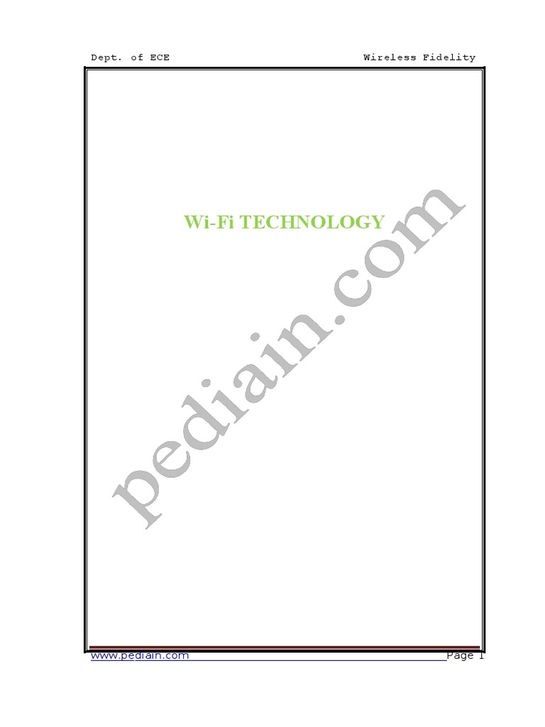 Understanding Wi-Fi Technology Basics | PDF | Wireless Lan | Wi Fi