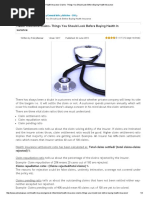 Health Insurance Claims- Things You Should Look Before Buying Health Insurance