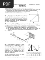 Long Exam 1: E.S. 13 - Mechanics of Deformable Bodies 1 Semester, A.Y. 2010-2011