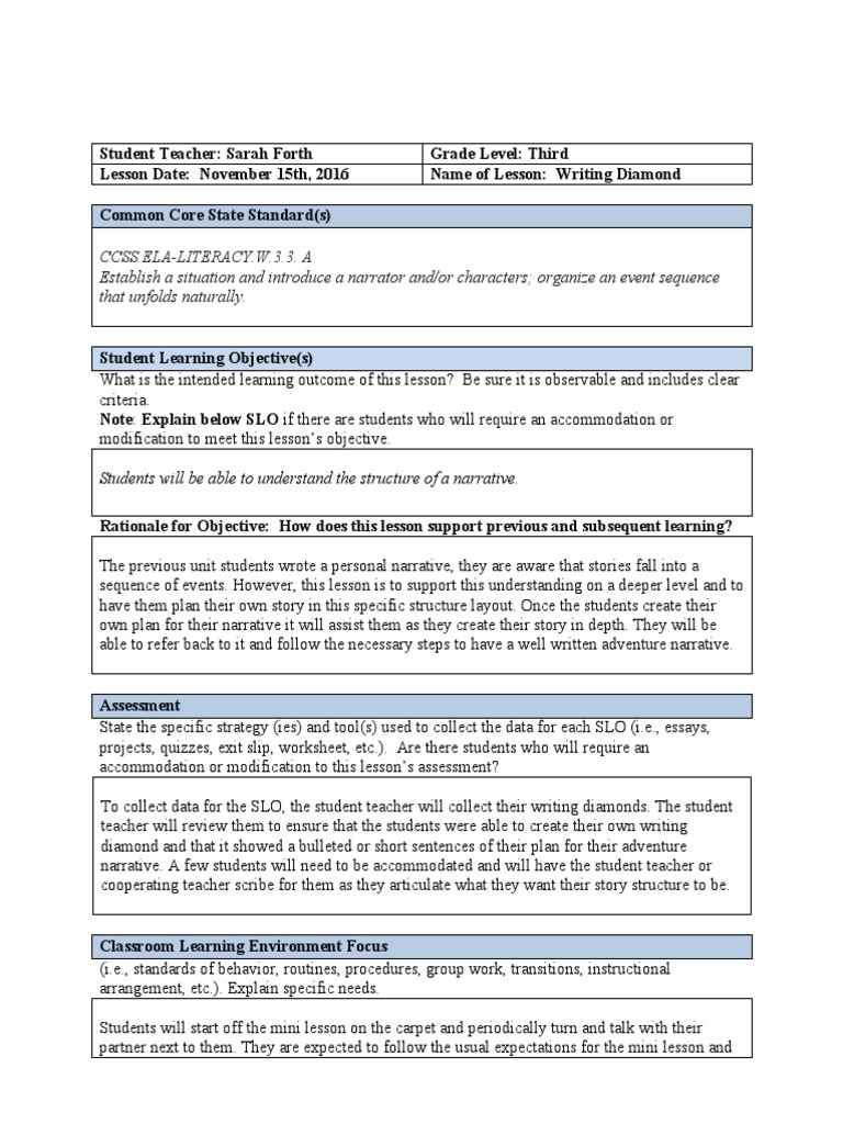 Writing Diamonds for Adventure Narratives | PDF | Narrative ...