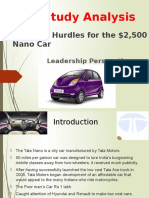Case Study Analysis: Planning Hurdles For The $2,500 Nano Car