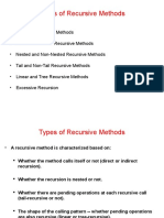 Types of Recursions