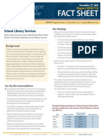 California State Auditor: School Library Services (Fact Sheet)