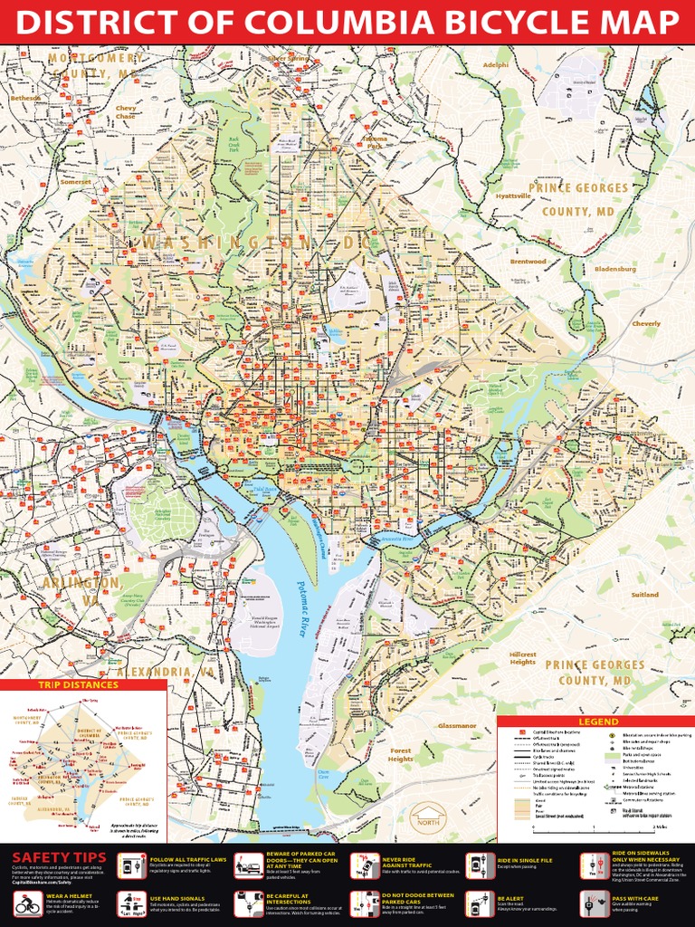 DC BicycleMap 2016 | PDF | Cycling Infrastructure | Sustainable Transport