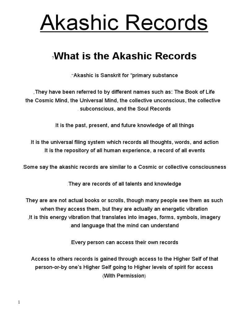 Akashic Records Attunement | PDF | Business