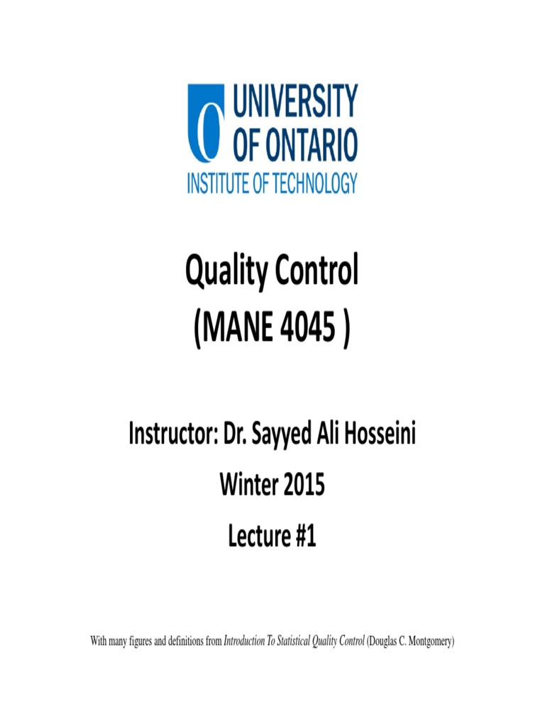 Understanding Quality Control Principles | PDF | Six Sigma | Quality ...