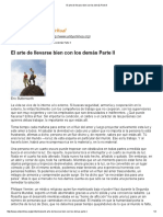 El Arte de Llevarse Bien Con Los Demás Parte II PDF