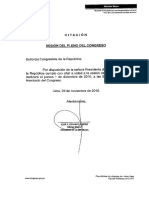 Sesion Del Pleno A Realizarse El Dia 01 de Diciembre 2016 PDF