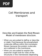 Cell Membranes and Transport