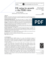 Adjusting P/E Ratios by Growth and Risk: The PERG Ratio