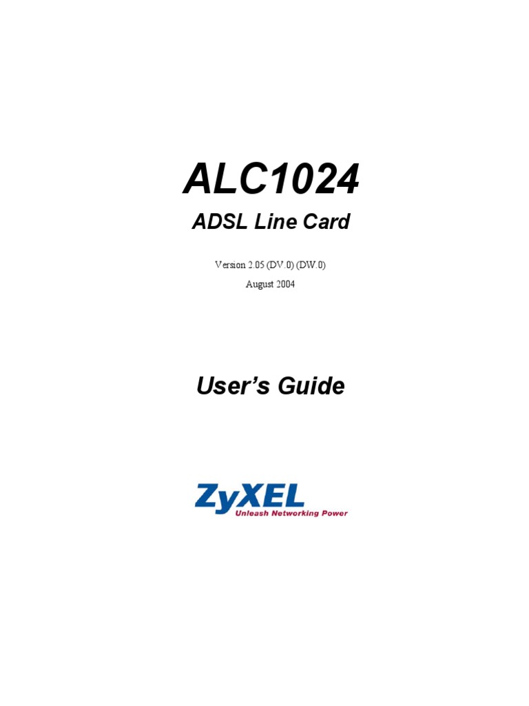 ALC1024 v2-05 UsersGuide | PDF | Command Line Interface | Asynchronous ...