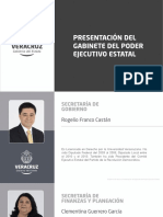 PERFILES DE LOS INTEGRANTES DEL GABINETE DEL PODER EJECUTIVO ESTATAL