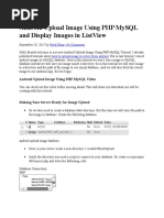 Download Android Upload Image Using PHP MySQL and Display Images in ListView by madhan SN332808051 doc pdf