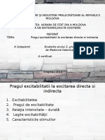 Pragul Excitabilitatii (Factori Directi Si Indirecti)